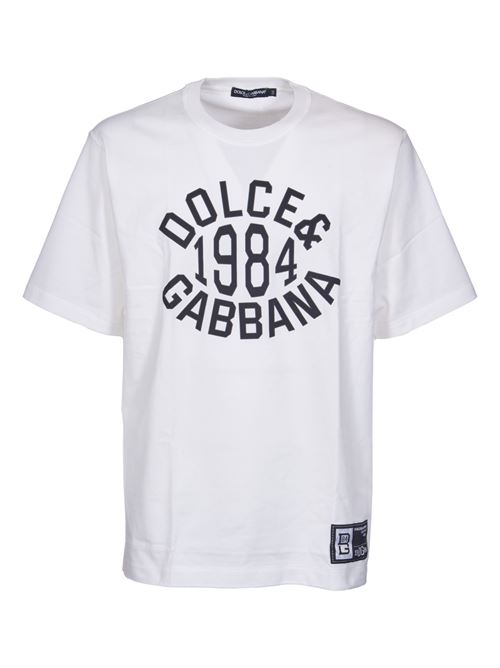 T-SHIRT WITH PRINT DOLCE & GABBANA | G8PN9TG7NSMW0111